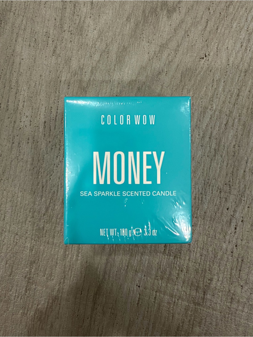 Color Wow MONEY Sea Sparkle Scented Candle - Turquoise Blue